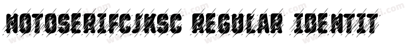 NotoSerifCJKsc Regular Identity H字体转换